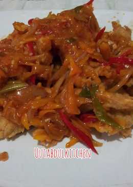 Jamur crispy Asam manis