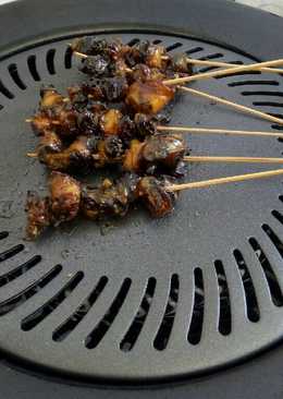 Sate keong sawah,masak pedas manis