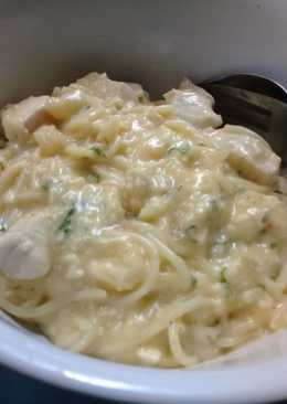 Spaghetti sup krim ayam