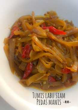 Tumis labu siam pedas manis
