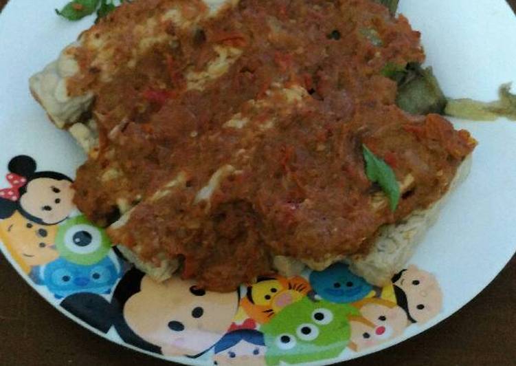 cara membuat Pecel tempe terong