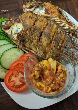 Nila Goreng + Sambal Mangga