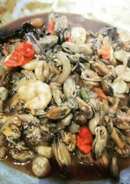 Kerang Udang Saus Tiram