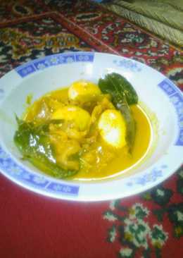Gulai jangek plus telur