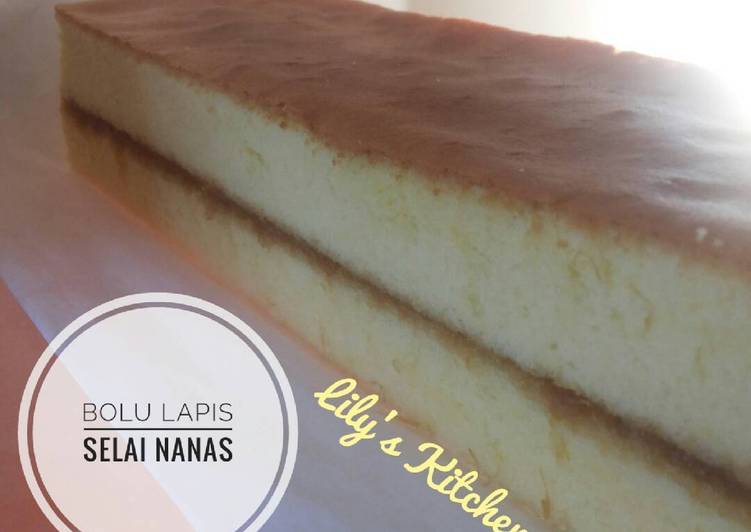 Resep Bolu lapis selai nanas - #kitakoki