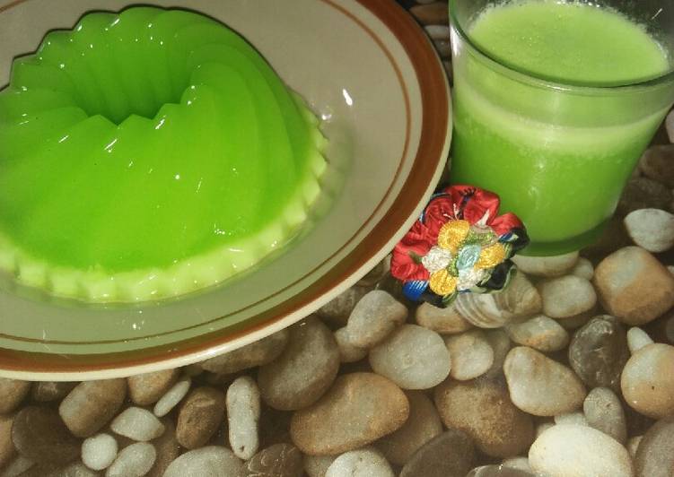 resep lengkap untuk Agar agar santan kara