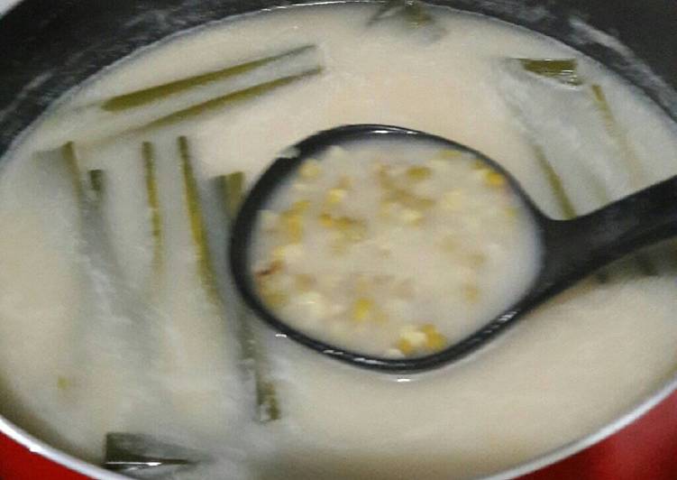 resep lengkap untuk Bubur kacang hijau harum