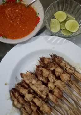 Sate taichan goreng pedas