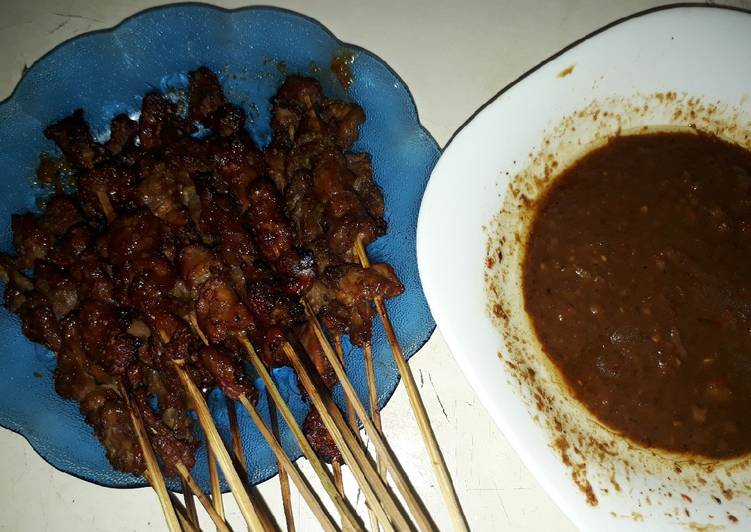 resep makanan Sate kambing bumka (bumbu kacang) #FestivalResepAsia#Indonesia