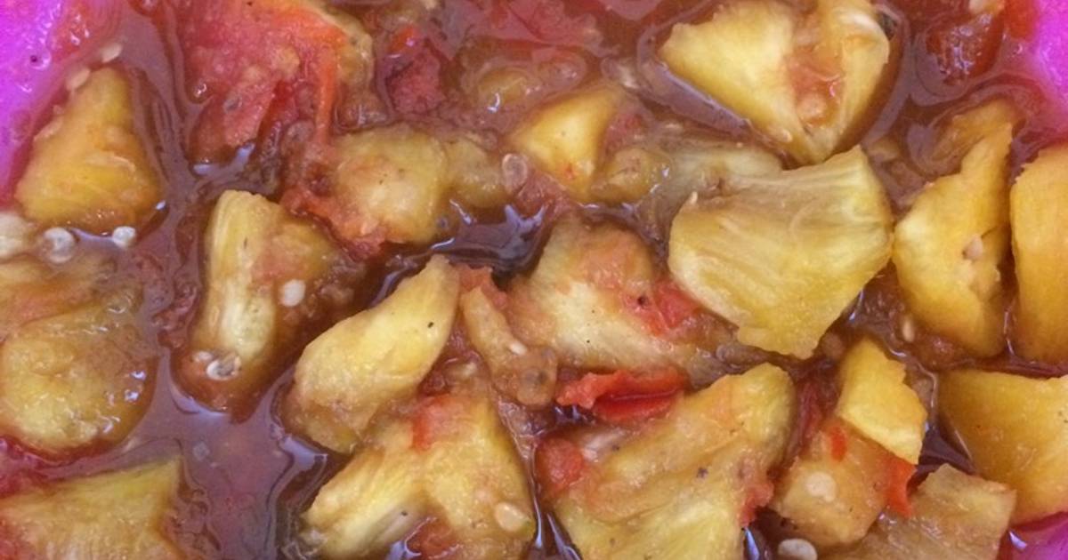 Hasil gambar untuk Sambal Nanas Palembang
