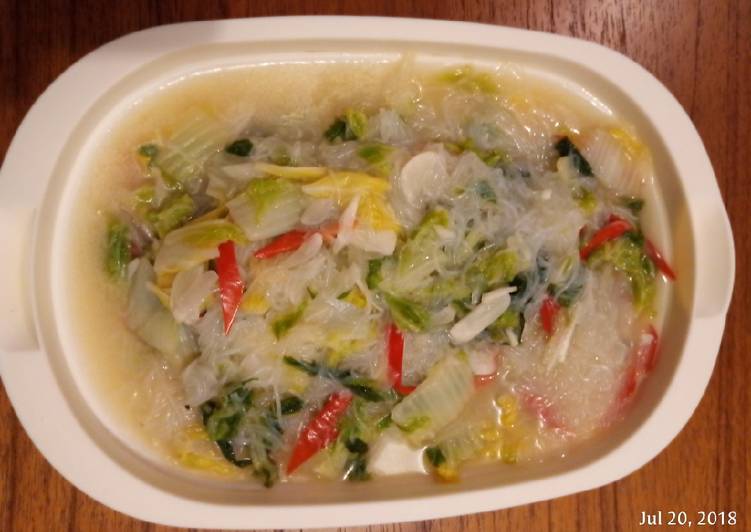 resep masakan Soun Tumis Sawi Putih