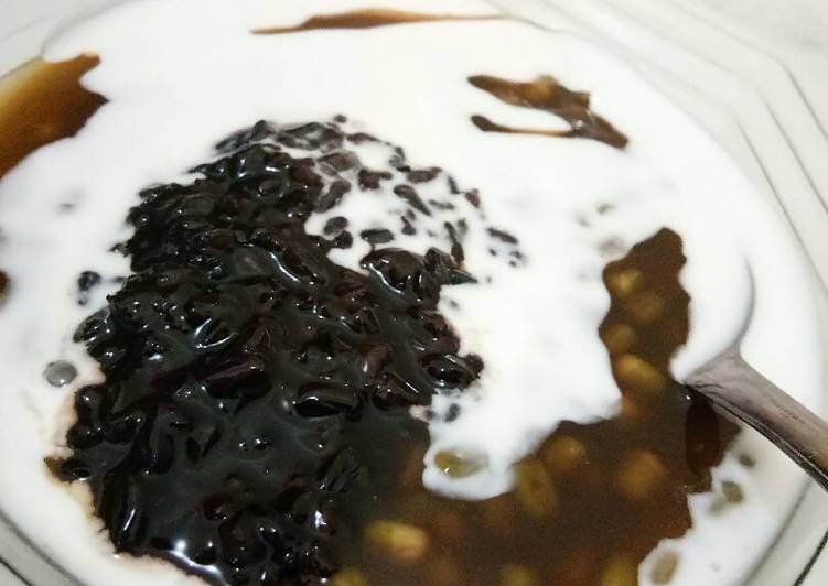 resep Bubur Kacang Hijau Ketan Hitam