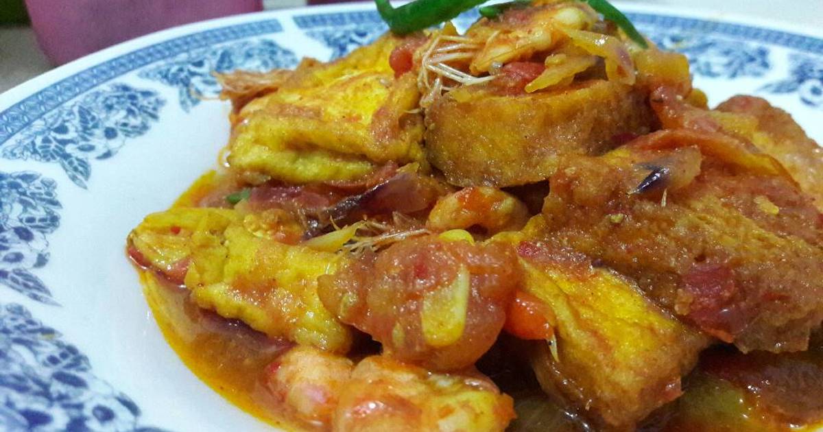 Resep Tumis udang tahu  saus tomat oleh Ummi Queena Cookpad