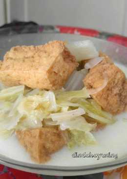 Sayur tahu santan sawi putih