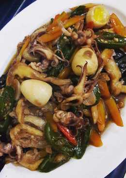 Tumis Seafood Jamur Tiram Pedas