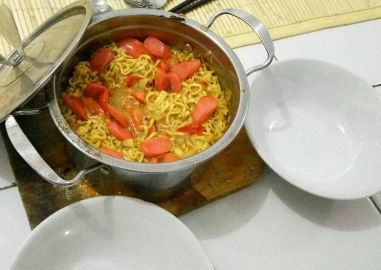 gambar untuk resep makanan Mie curry ramen simpel