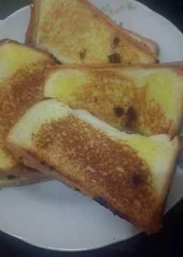 Roti bakar pisang cokelat