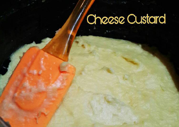 resep lengkap untuk Cheese Custard