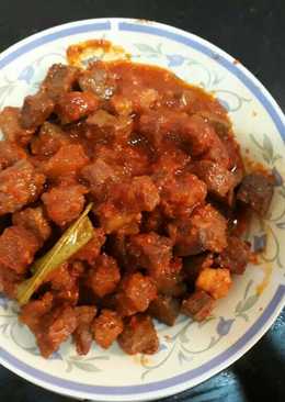 "sambel goreng ati dan daging sapi"