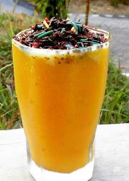 Mango juice + chocolate