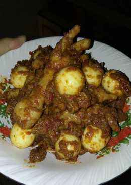 Rendang Ceker + Telur Puyuh