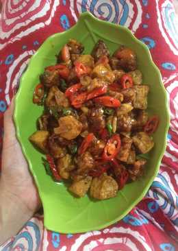 Oseng tahu tempe ala zahraazzahir