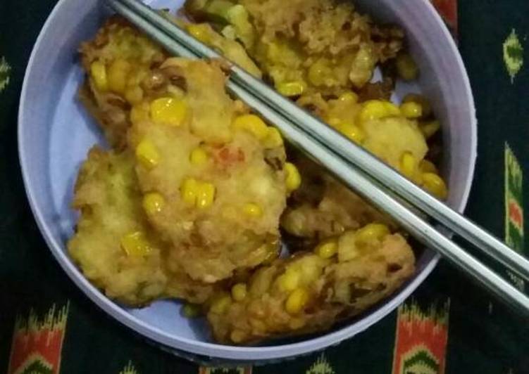 resep lengkap untuk Bakwan jagung tahu