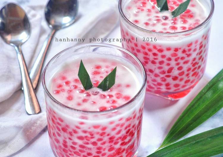 bahan dan cara membuat Bubur Mutiara