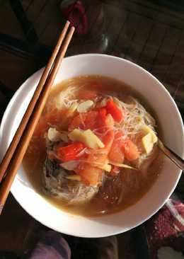 Bihun soup ikan tongkol