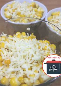 Cemilan jagung kukus susu keju parut mudah #homemadebylita