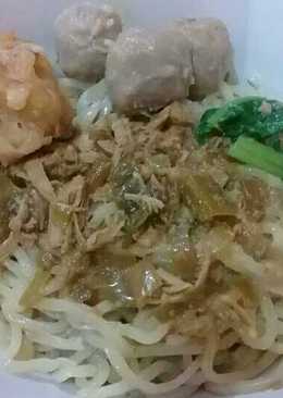 Mie ayam+bakso ayam simple praktis#irittt