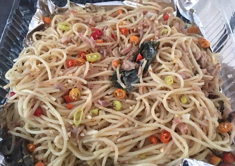 gambar untuk resep Spageti tuna sambel matah