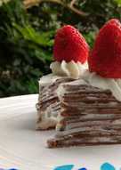 Mini Mille Crepe Cake Vegetarian