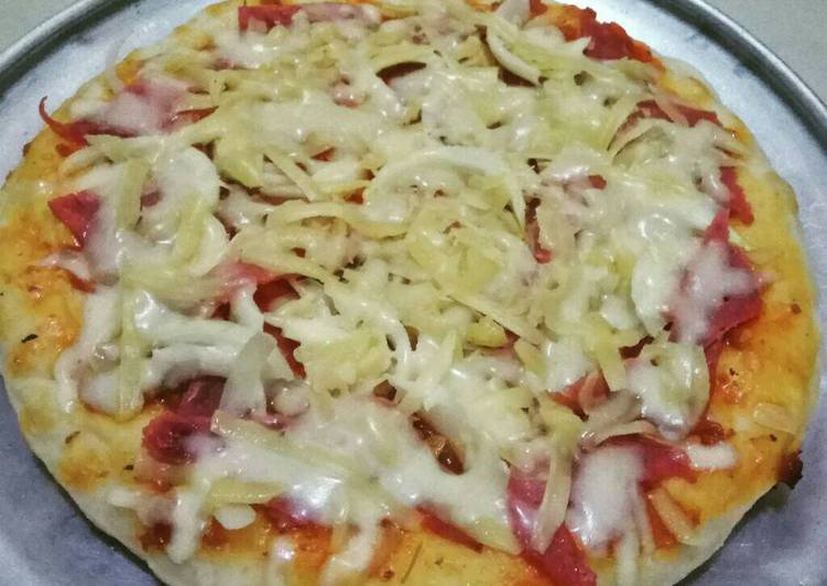 gambar untuk cara membuat Pizza teflon ala mama fsa