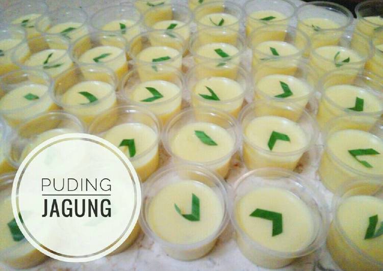 bahan dan cara membuat Puding Jagung