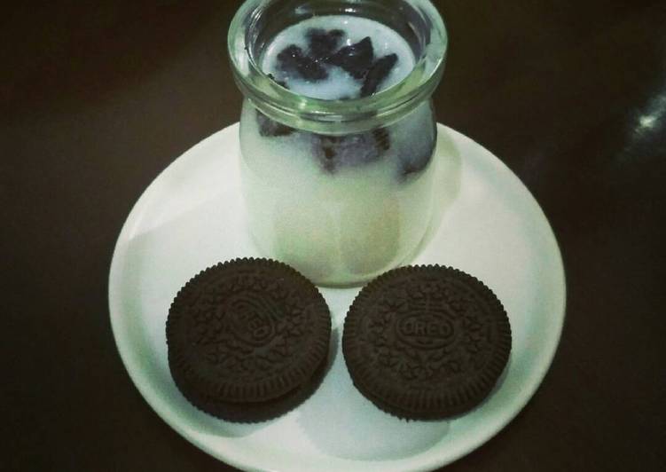 gambar untuk resep makanan Puding Susu Oreo