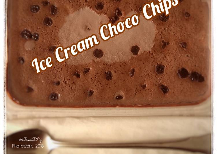 gambar untuk resep makanan Ice Cream Choco Chips #Ketopad