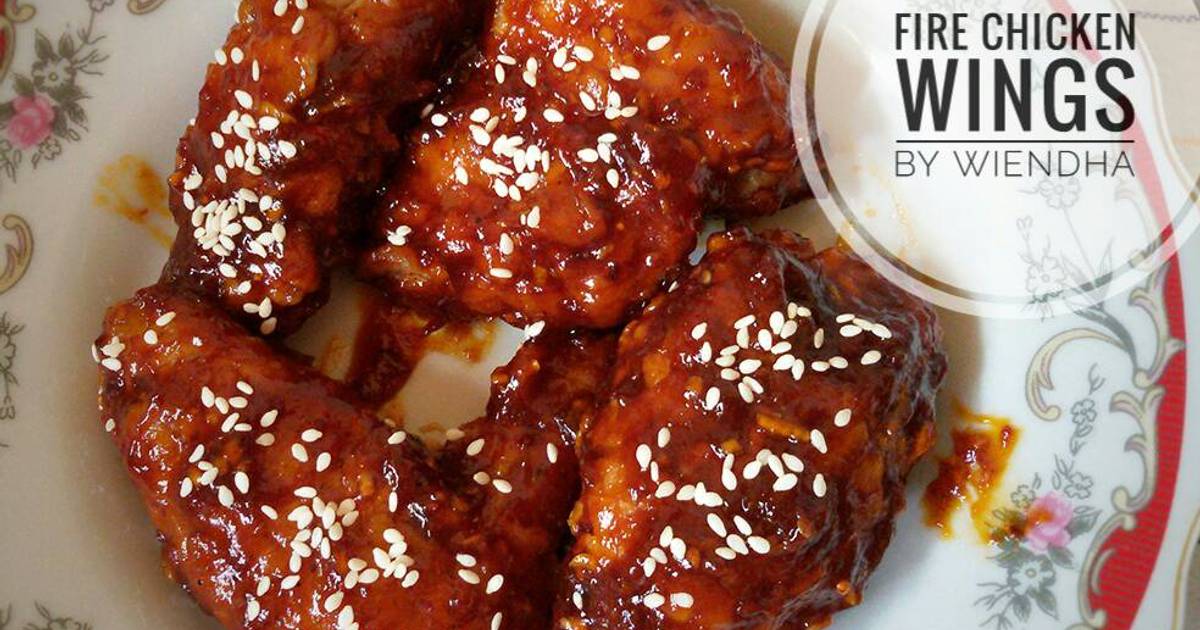 379 resep chicken fire wings super pedasss enak dan 