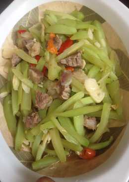 Oseng labu+daging
