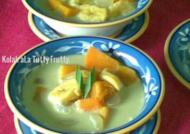 resep lengkap untuk Kolak aLa Tutty Frutty