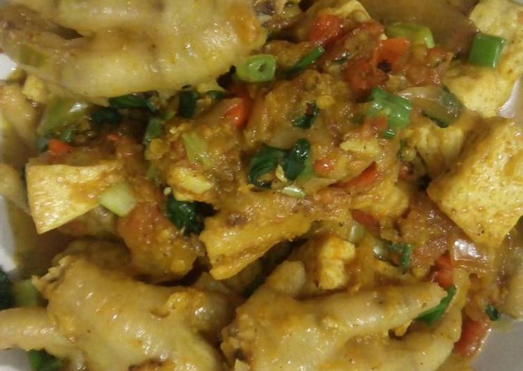 resep lengkap untuk Rica-rica ceker pedas