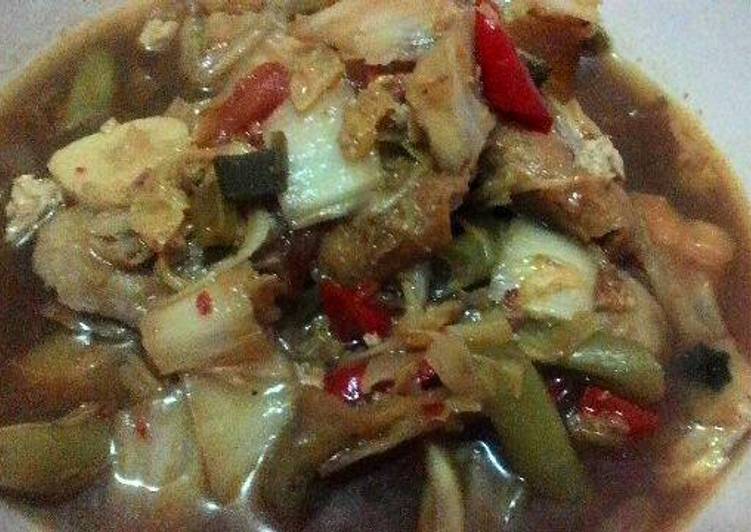 resep lengkap untuk Bakso Ikan+Tahu+Sayur Manis Pedas