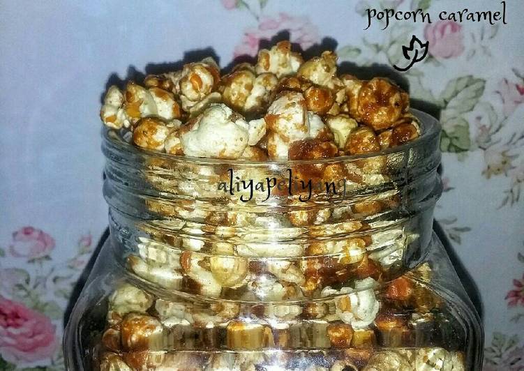 cara membuat Caramel popcorn