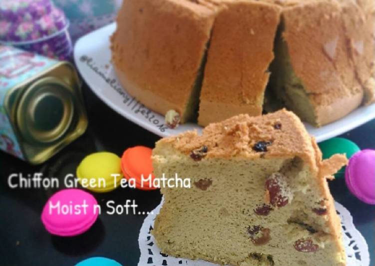 resep lengkap untuk Chiffon Green Tea Matcha Soft & Moist...