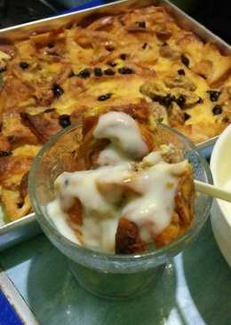 Banana bread pudding with vla ðð®