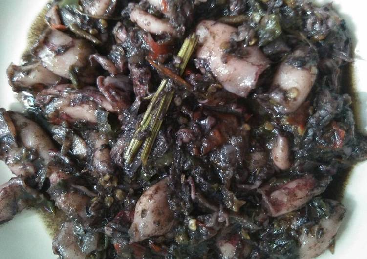 resep Cumi Hitam Rica-rica