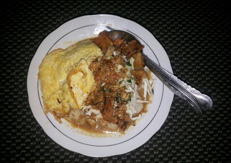Kupat tahu telor dadar #BikinRamadanBerkesan