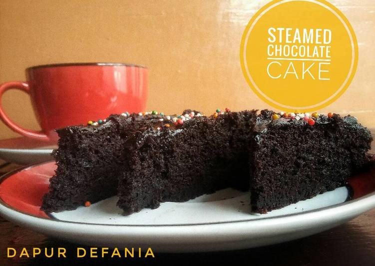 resep makanan Steamed chocolate moist cake
