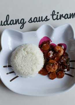 Udang saus tiram (menu balita 28bulan)