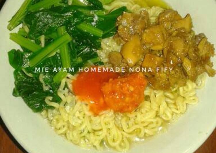 resep masakan Mie Ayam Homemade ala Abang2